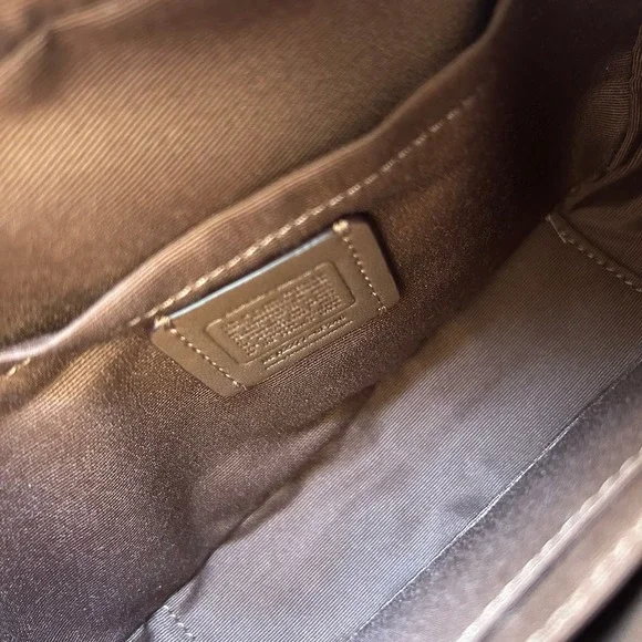 Coach Peanuts Snoopy Woodstock Jamie Camera Bag Signature Canvas Crossbody Brown - Picture 7 of 9